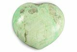 Polished Garnierite Heart - Madagascar #246719-1